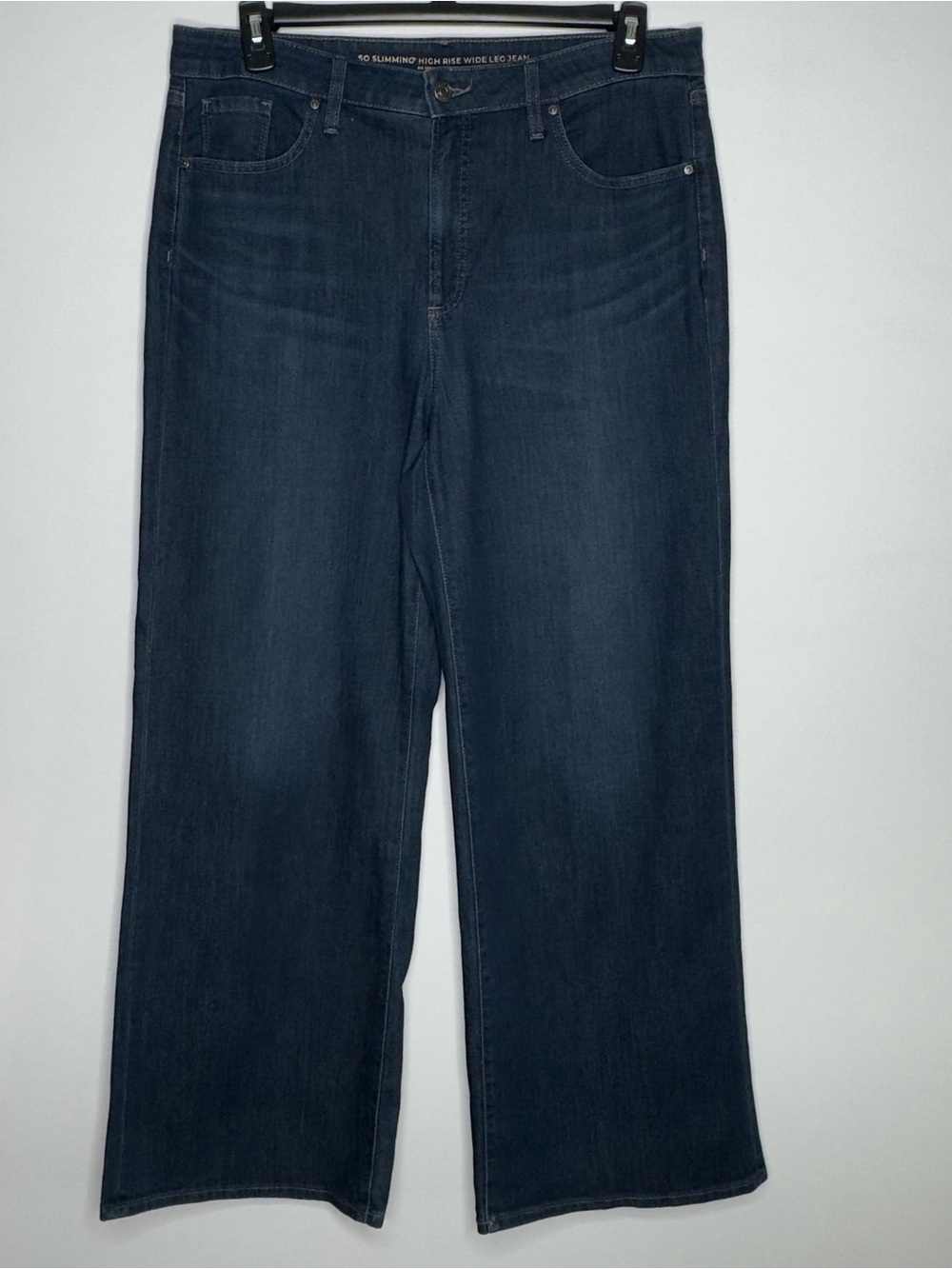 Chico's Dark Blue Wide Leg High-Rise Jeans - Size 14